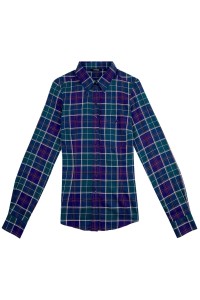 Tailor Checkered Shirts Order Women's Shirts Design Shirt Style Shirt Wholesaler HK R168